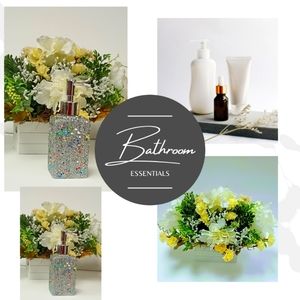 Handmade  Glitter Soap Dispenser